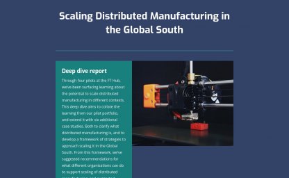 Scaling Distributed Manufacturing in the Global South